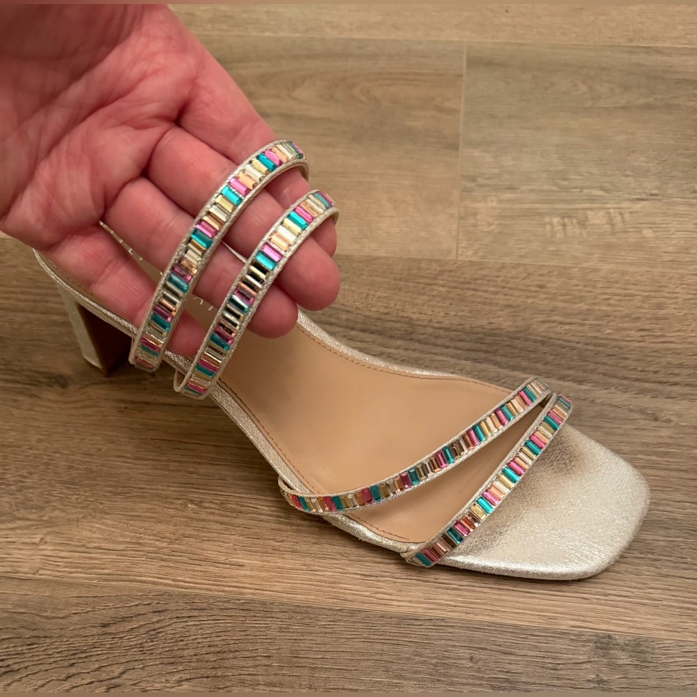 Kelly & Katie Multicolor sparkly Strappy Heels